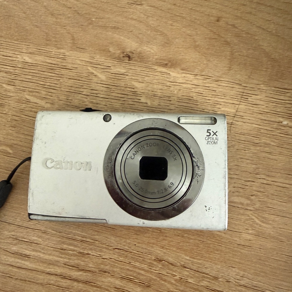 Canon Silver Compact Point-and-Shoot Camera - Powershot A2300 HD